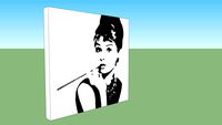 Audrey Hepburn painting