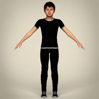 Realistic Young Teen Boy