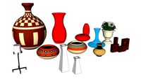 Vases, urn, knick knacks