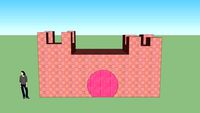 pink princess model castle
