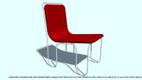 CHAIR DINING RED BY JOHN A WEICK RA & AP LEED