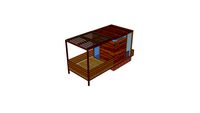 Modern wooden shelter