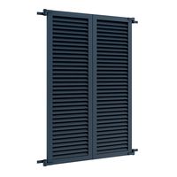 Blue External Shutters