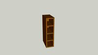 WIDE FRAME OAK KITCHEN RANGE - WINE RACK
