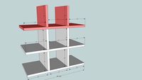 3 shelves/dividers