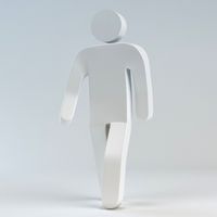 3D Helvetica Man (with rig)