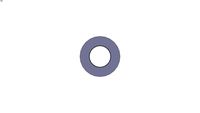 Steel convex washer for screw M48