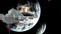 Unified Human Alliance Galaxy class orbital defense docking station
