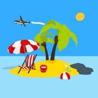 3D Island low poly