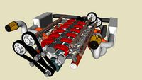 V12 48v twin turbo engine