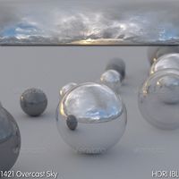 HDRI IBL 1421 Overcast Sky