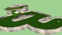 a minigolf course