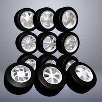 Set Of Cartoon Wheels