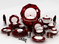 set of tableware