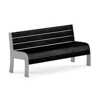 Black Wood Bench