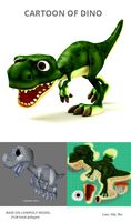 Cartoon of dinosaurs