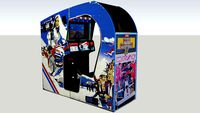 Pole Position II cockpit arcade game