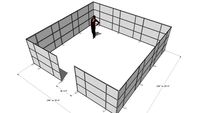 20' x 20' Room with iDivide Freestanding Wall Systems