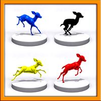 Cartoon fawn 3D Printing