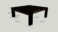 640632 Dax salontafel vierkant