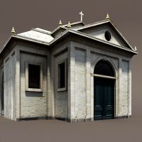 Church Roman #84 Low Poly 3d Model