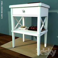 CLARA LATTICE NARROW BEDSIDE TABLE