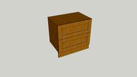 WIDE FRAME OAK KITCHEN RANGE - 2 PAN DRAWER