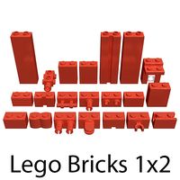 Lego Bricks 1x2