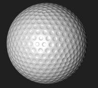 C4D Golf Ball Model