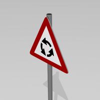 Roundabout sign