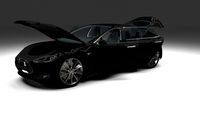 Tesla Model S with interior