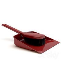 Dustpan with brush