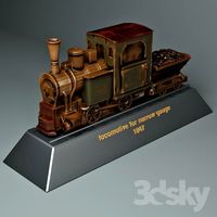 Statuette of a locomotive for narrow gauge