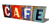 Plaque métal Café Used, maisons du monde, ref 117.048, prix 19.90 euros