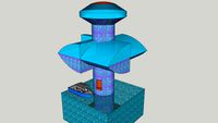 Conceptual futurist pile-dwelling / Palafito conceptual futurista