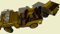 Jeep Willys MB 1942 roof folded
