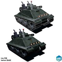 Low Poly Cartoon Big Tank