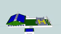 Eco friendly house diagramed