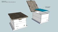 Bumble Bee Box made from recycled pallet wood DIY