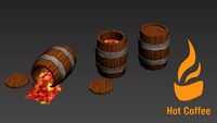 Cartoony Barrels