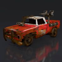 postapo Chevrolet C10 (1966), LOW POLY