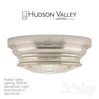 Hudson Valley Lighting 7509-SN Woodstock 1 Light Flush Mounts