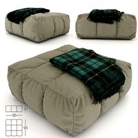 Pouf and plaid