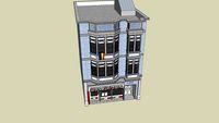 Immeuble avec restaurant