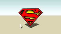 Superman Logo 3D