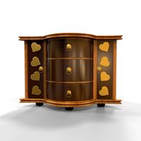 Corner Cabinet Drawer and Base Mesh