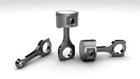 High-poly Piston + Rod