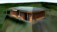 Casa abandonada en el Cerro Tres Kandú