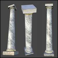 White Marble Column