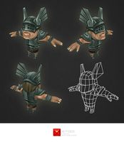 Low Poly Human Warrior